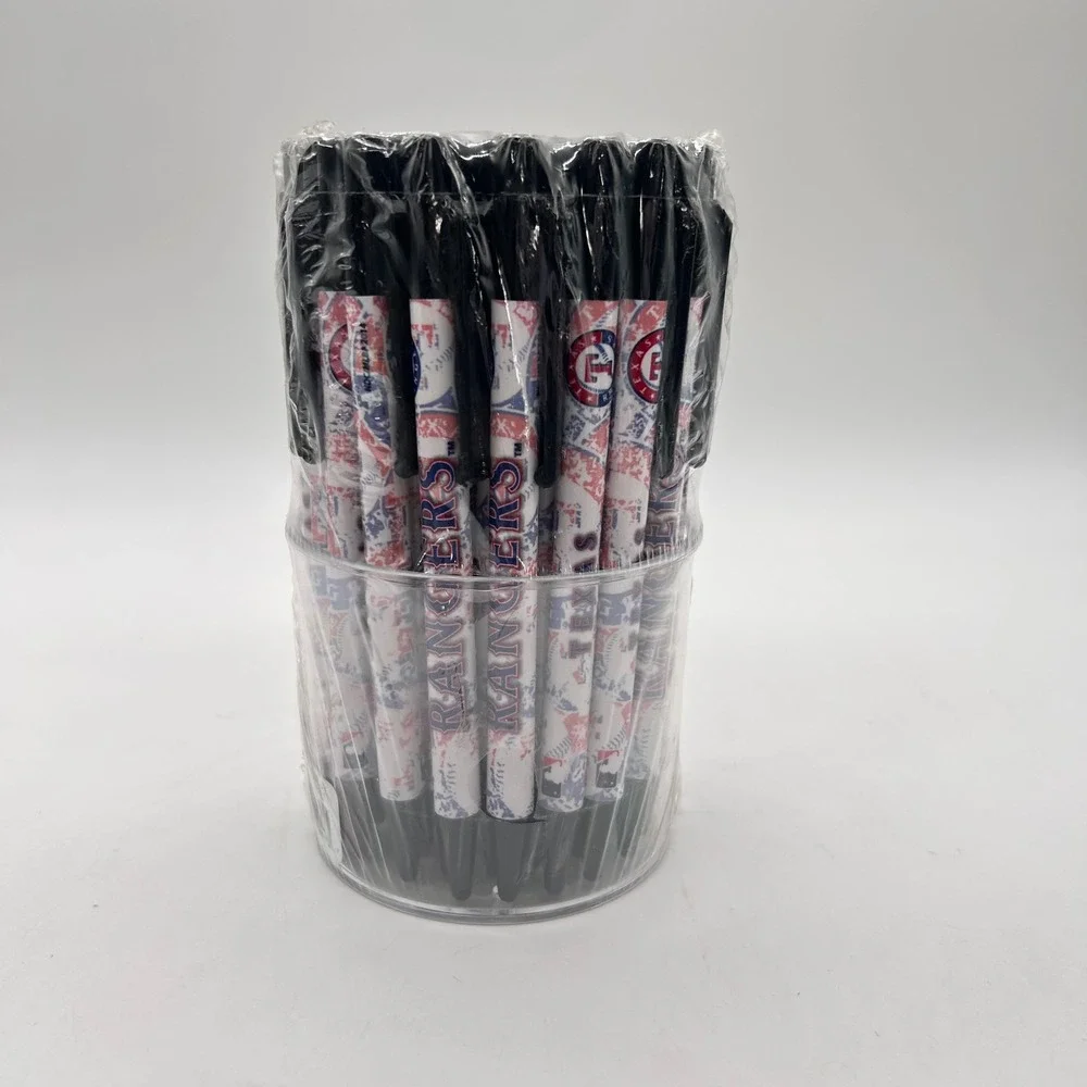 NEW MLB‎ Texas Rangers Stationery Set 45+ Pens Black Ink National Design Sealed